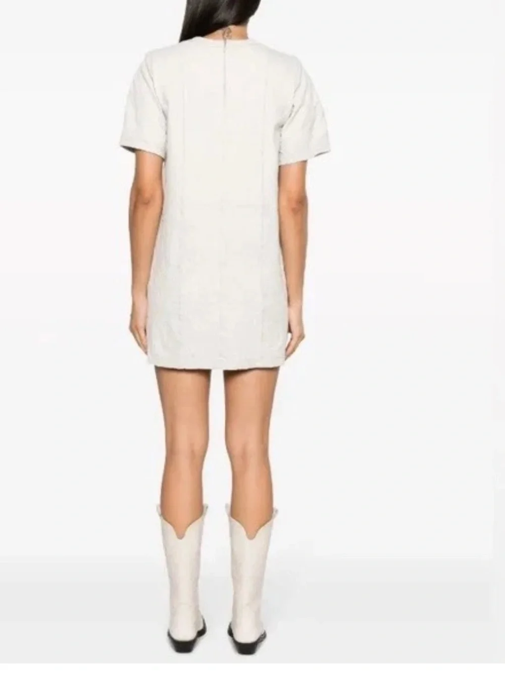 Zadig & Voltaire Riddy Cuir Froisse Leather Mini Dress NWT Sz Small Retail $798 - Picture 3 of 9